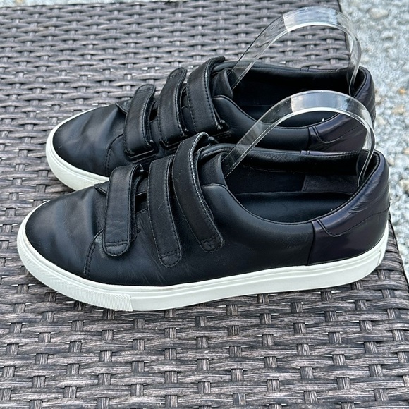 Tory Burch Black and White Velcro Sneakers - Picture 5 of 10